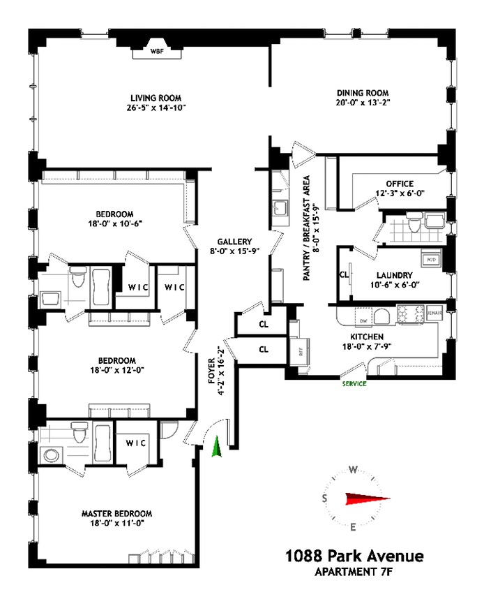 1088 PARK AVENUE, New York, NY 10128 (Sold NYStateMLS Listing 10362272)