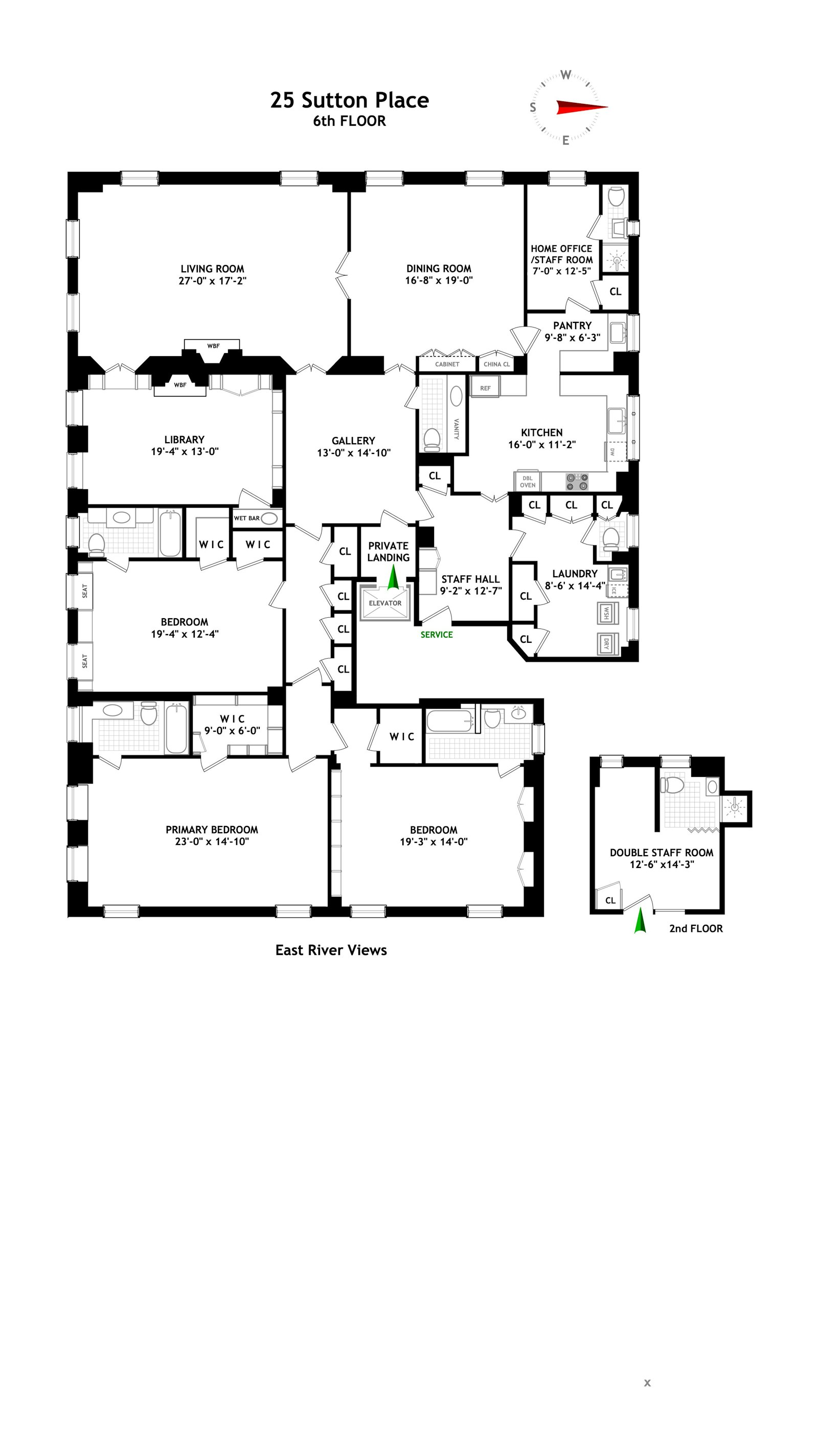 25 Sutton Place 6THFLR Sutton Place New York NY 10022