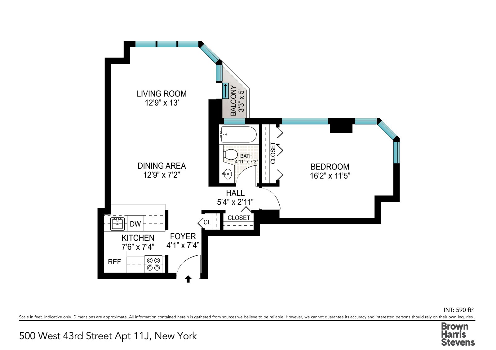 500 West 43rd Street 11J Clinton New York NY 10036