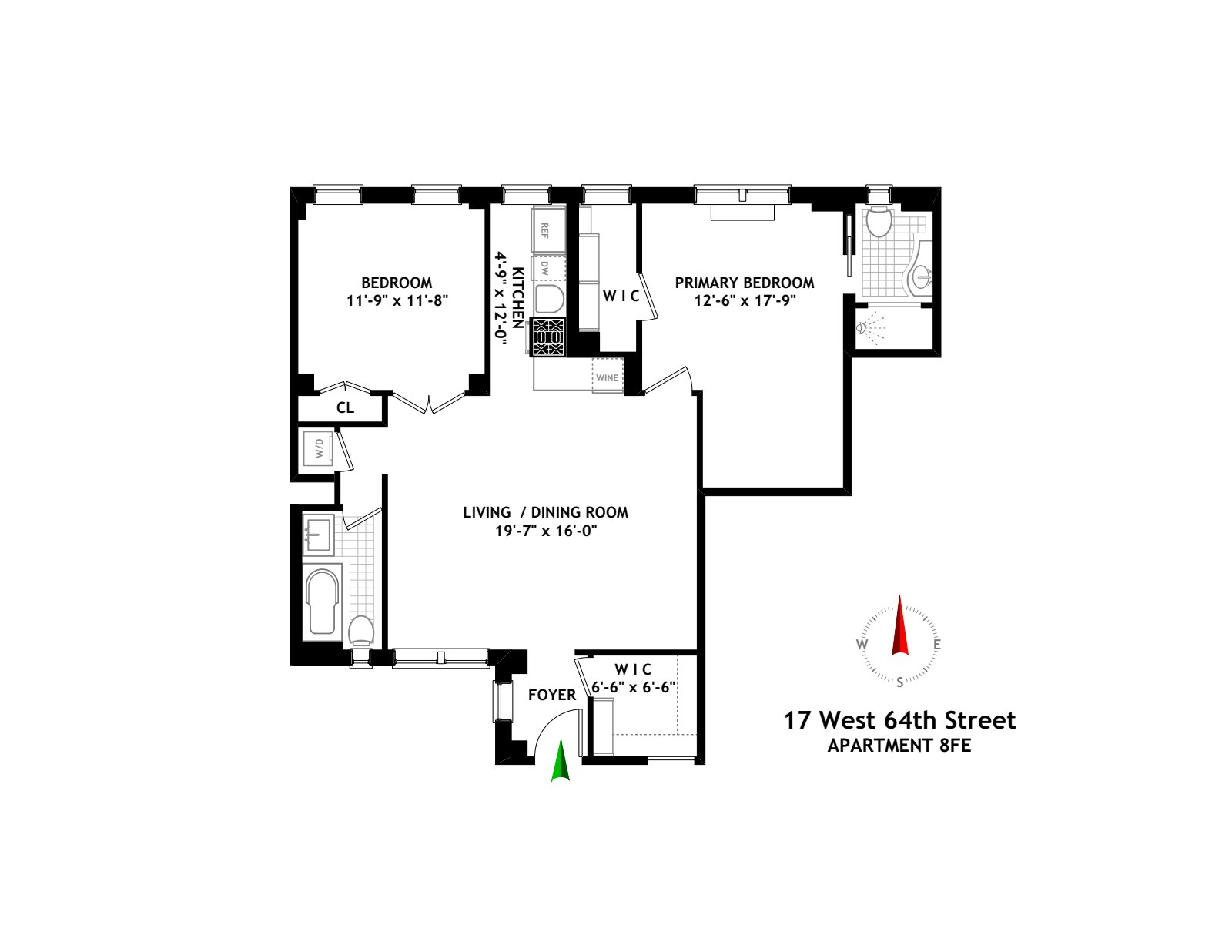17 West 64th Street 8EF Central Park West New York NY 10023