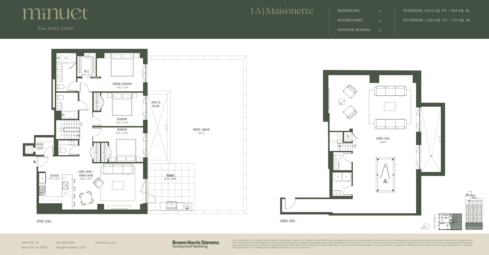 244 East 52nd Street MAISONETTE Turtle Bay New York NY 10022