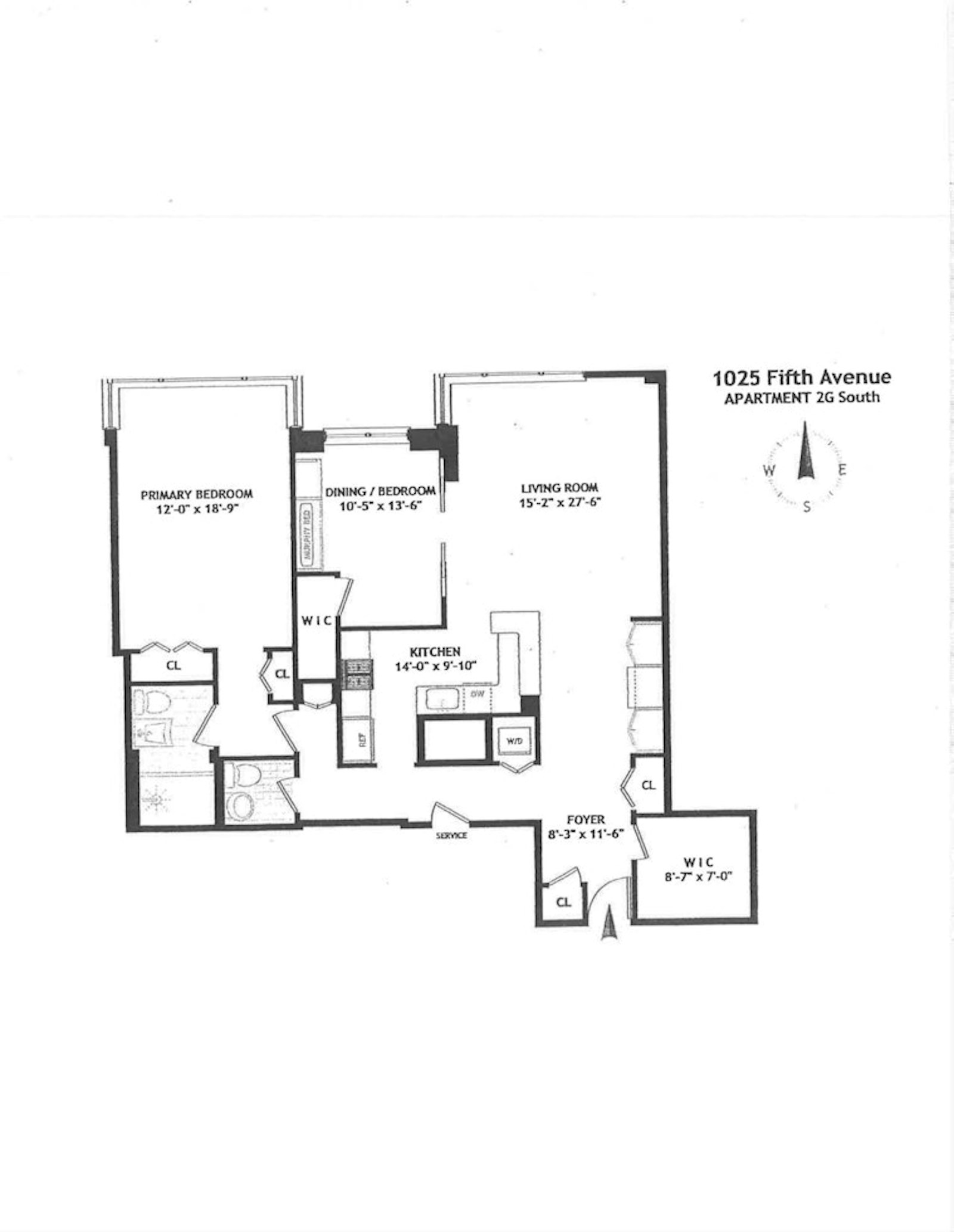 1025 Fifth Avenue 2G/S Upper East Side New York NY 10028