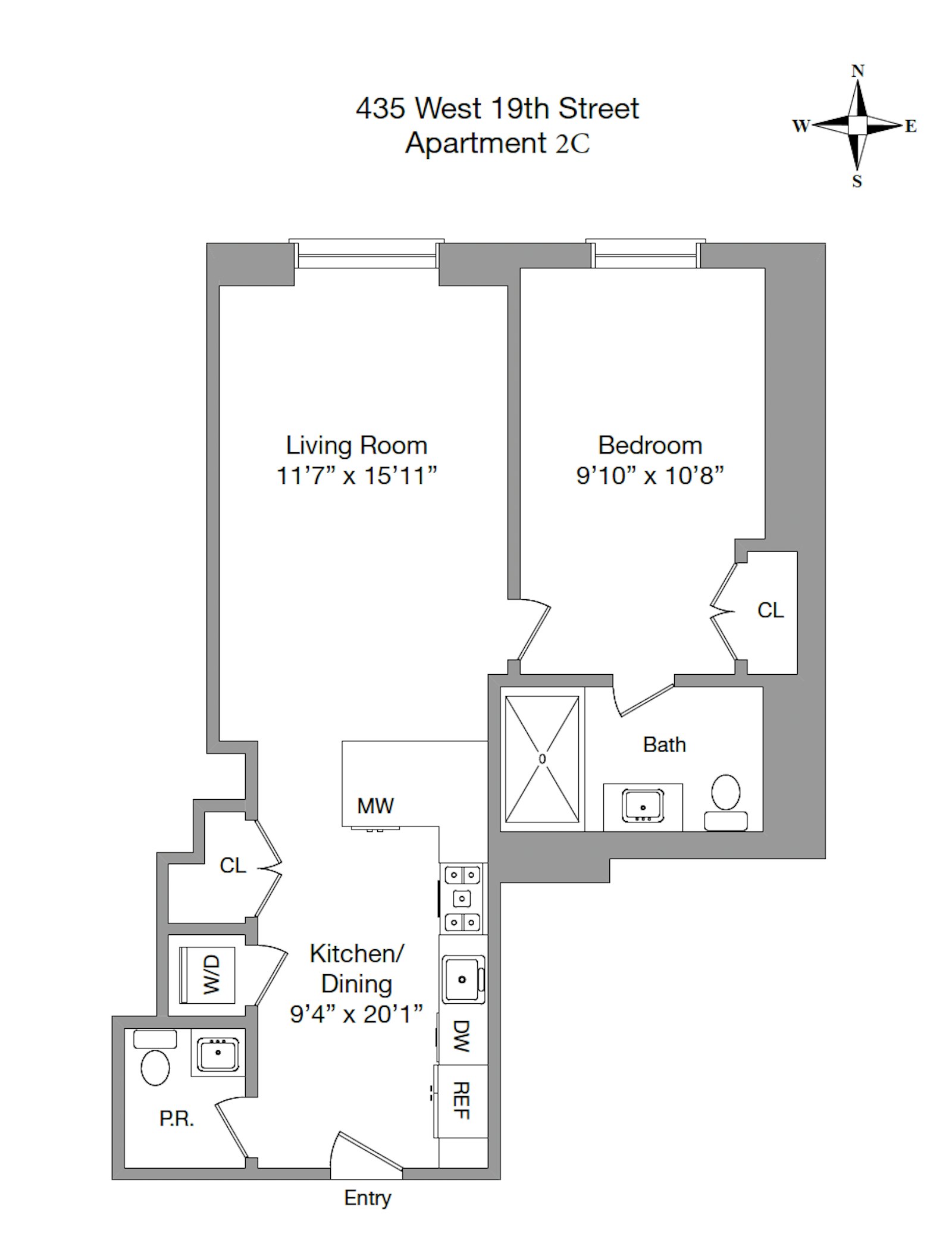 435 West 19th Street 2C Chelsea New York NY 10011