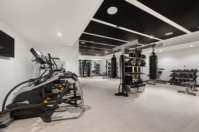State-of-the-Art Fitness Center with Adjoining Yoga Studio