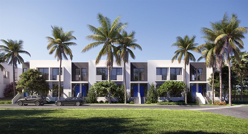 A chic townhome development in the heart of Downtown West Palm Beach