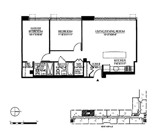 Floorplan for 970 Kent Avenue