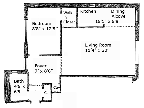 Floorplan for 30 Monroe Place