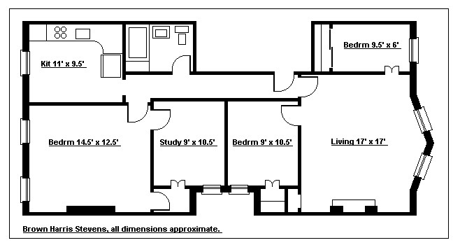 Floorplan for Three Bedrooms Plus