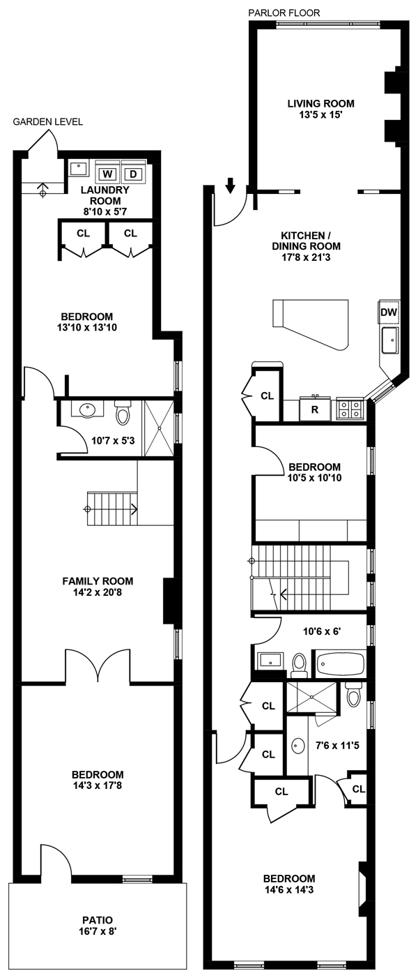 Floorplan for 392 3rd Street