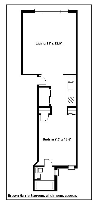 Floorplan for One Bedroom In North Heights