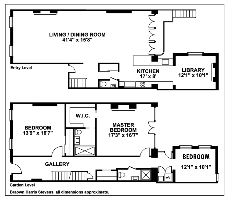 Floorplan for Grand Parlor Garden Duplex On Remsen