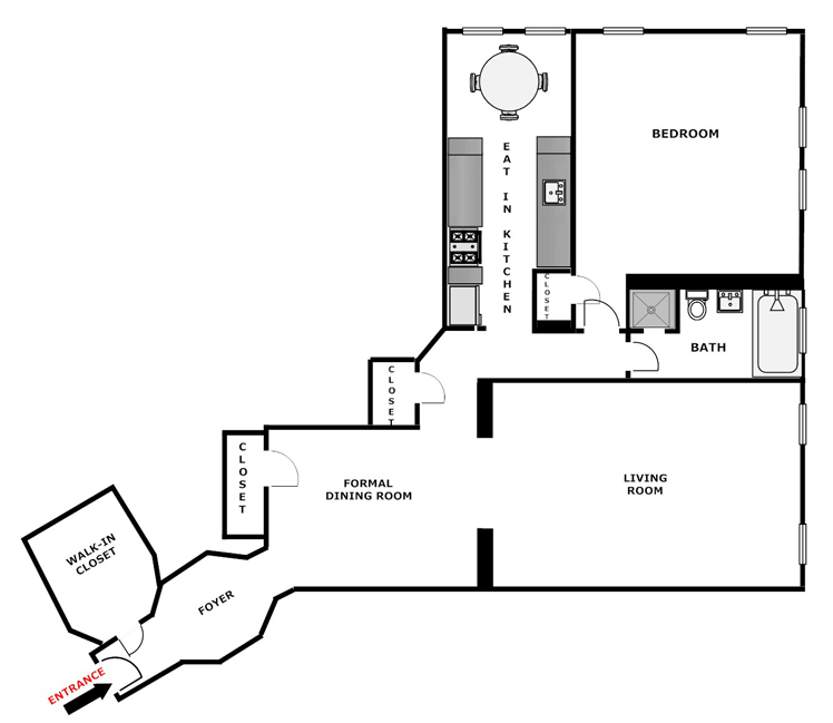 Floorplan for Spacious Bright And Airy
