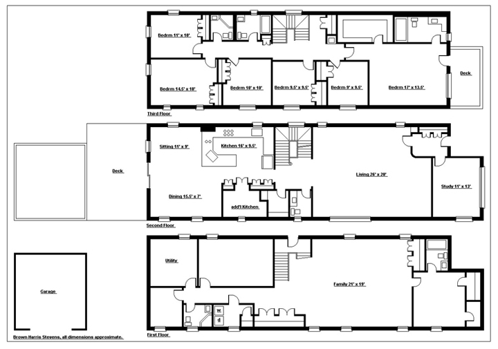 Floorplan for Huge Detached Corner Home With Parking