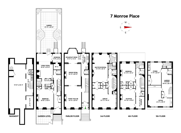 Floorplan for Monroe Place