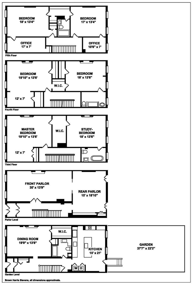 Floorplan for 11 South Oxford Street