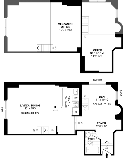 Floorplan for 555 Washington Avenue