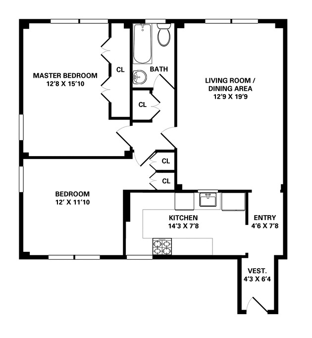 Floorplan for 209 Lincoln Place