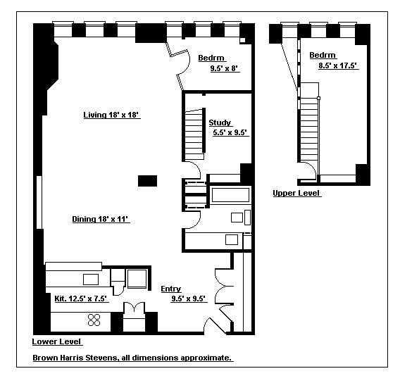 Closed Two Bedroom Loft, Brooklyn, New York, ID 1569123 Brown