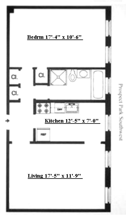Floorplan for 135 Prospect Park Sw