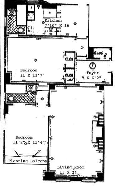 Floorplan for 14 Sutton Place South
