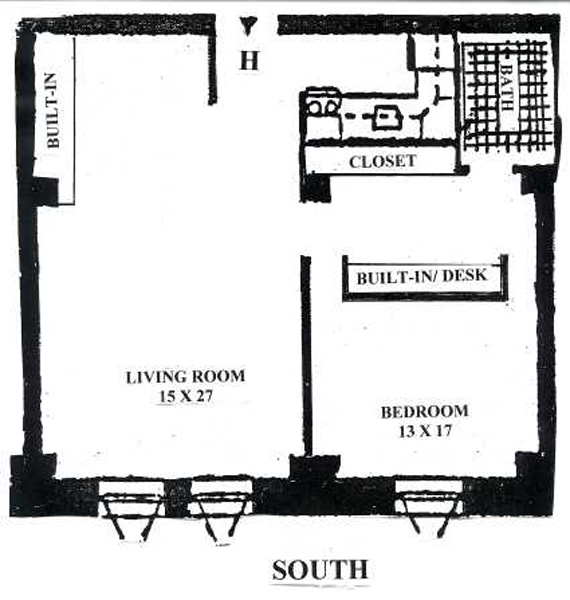 Floorplan for 1 Fifth Avenue