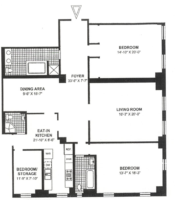 Floorplan for 300 Central Park West