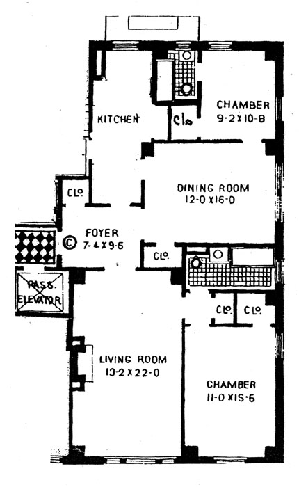 Floorplan for 1140 Fifth Avenue