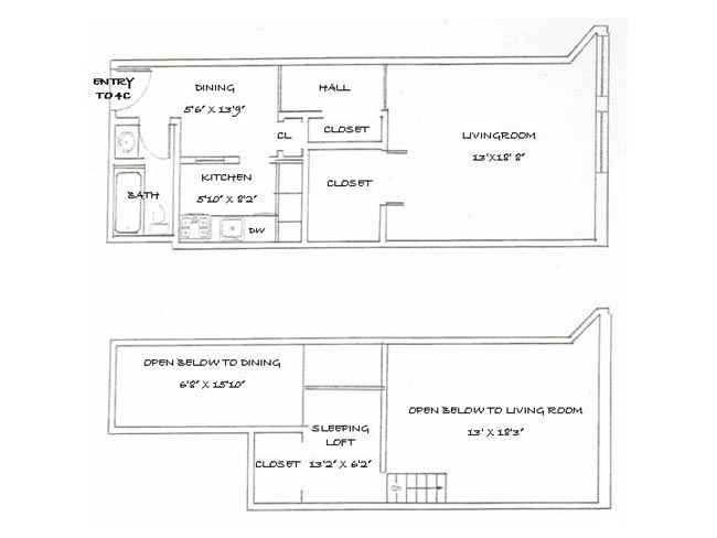 Floorplan for 100 West 72nd Street