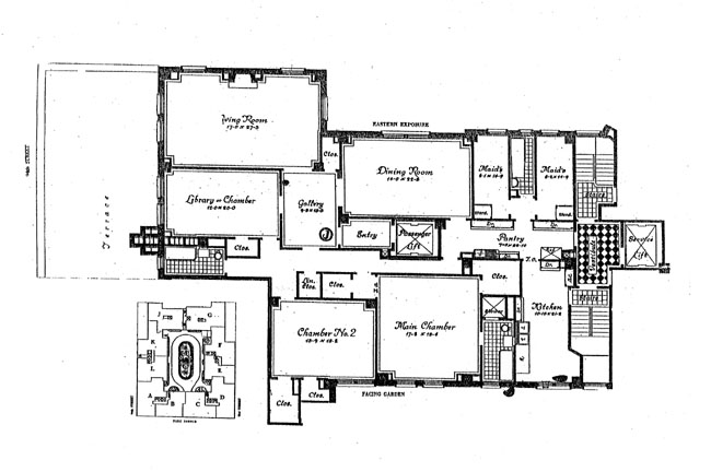Floorplan for 1185 Park Avenue