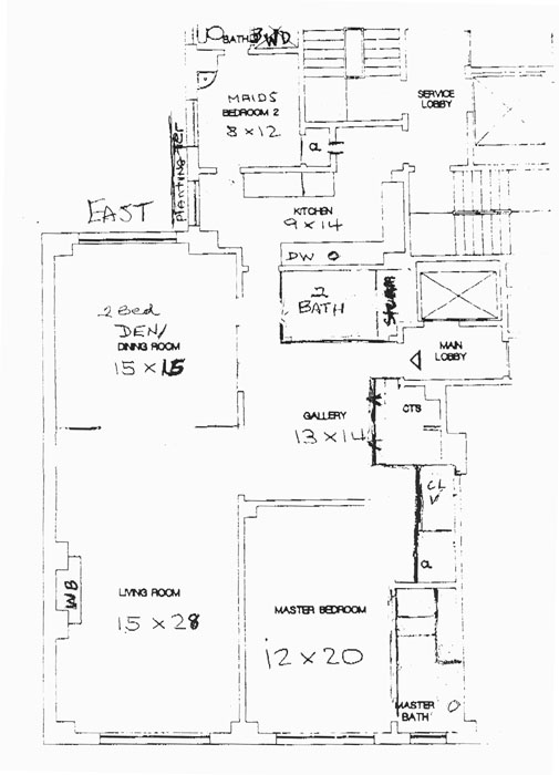 Floorplan for 965 Fifth Avenue