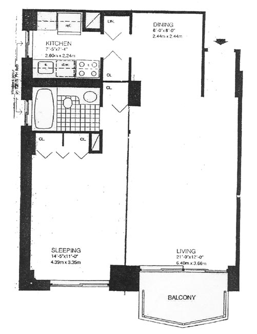 Floorplan for 407 Park Avenue South