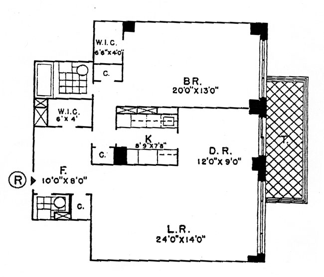 Floorplan for 150 East 69th Street