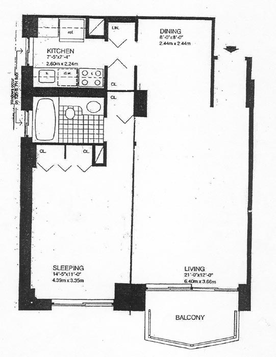 Floorplan for 205 Third Avenue