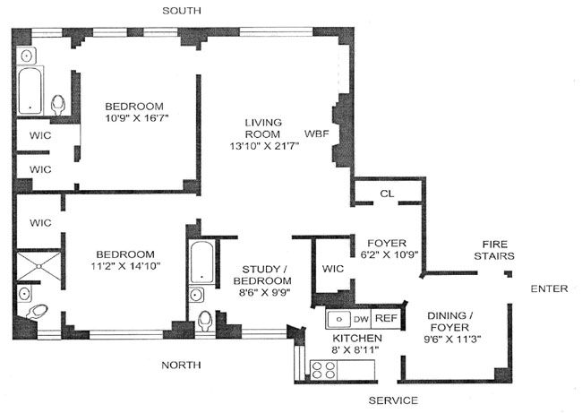 Floorplan for 215 East 73rd Street