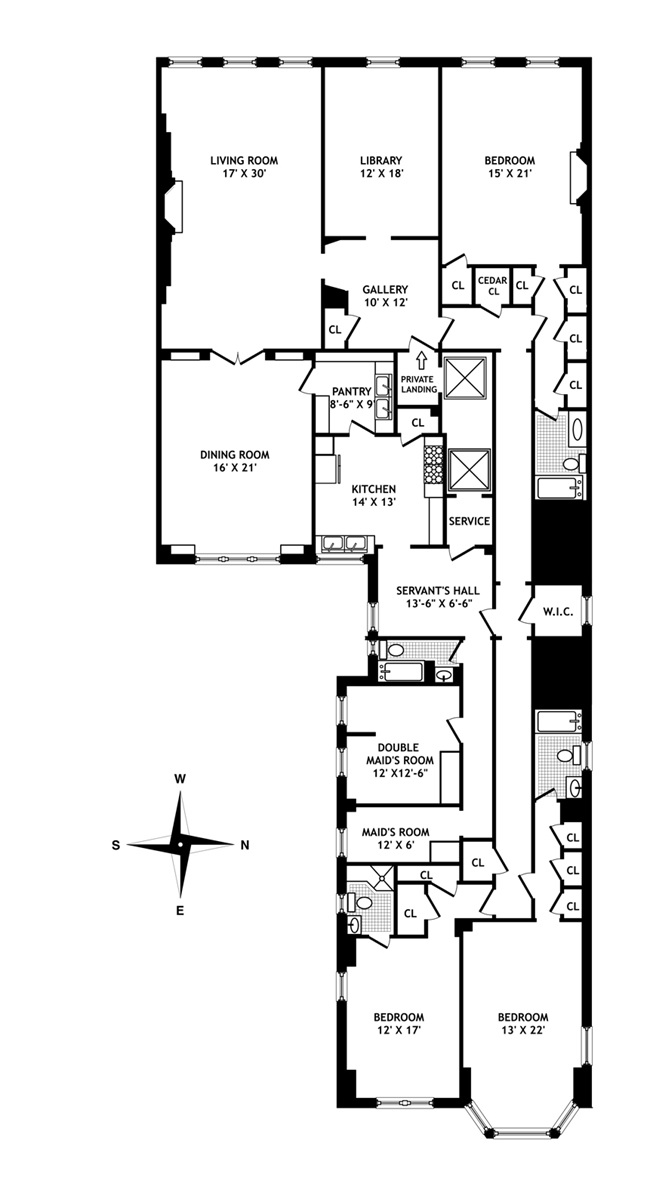 Floorplan for 1060 Fifth Avenue