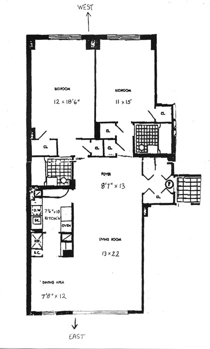 Floorplan for 196 East 75th Street