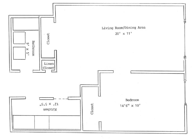 Floorplan for 225 West 70th Street