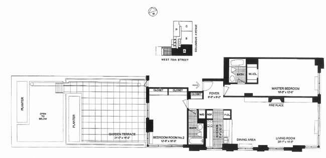 Floorplan for 101 West 79th Street