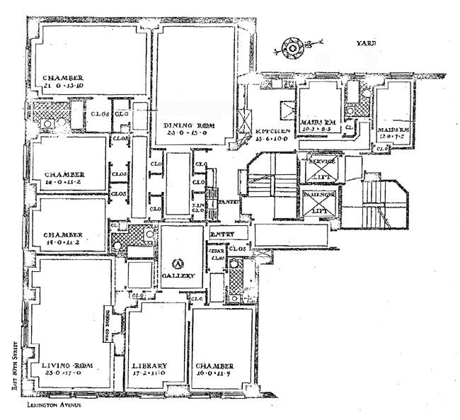 Floorplan for 133 East 80th Street