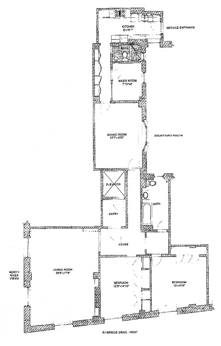 Floorplan for 258 Riverside Drive