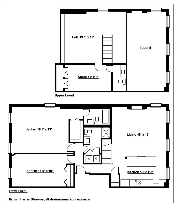 Floorplan for 3 Bed 3 Bath Duplex With Parking