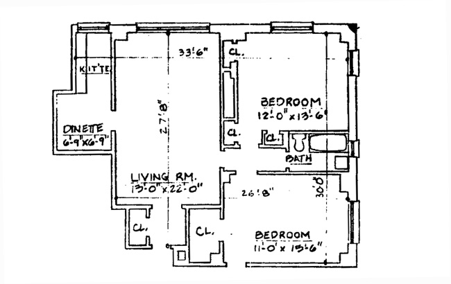 Floorplan for 157 East 72nd Street