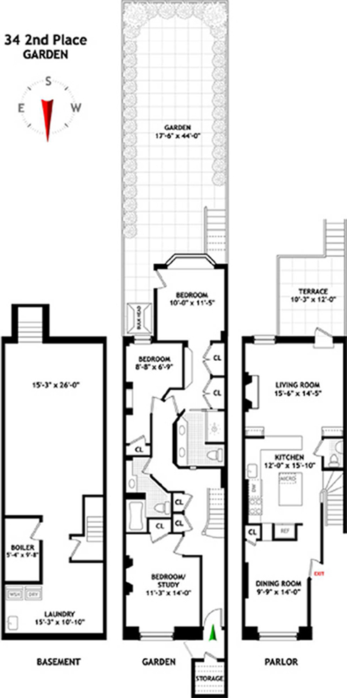 Floorplan for 34 2nd Place
