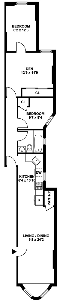 Floorplan for 160 Garfield Place