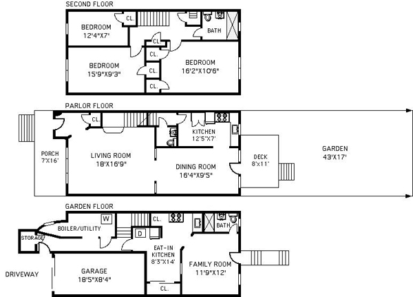 Floorplan for House With Private Garage