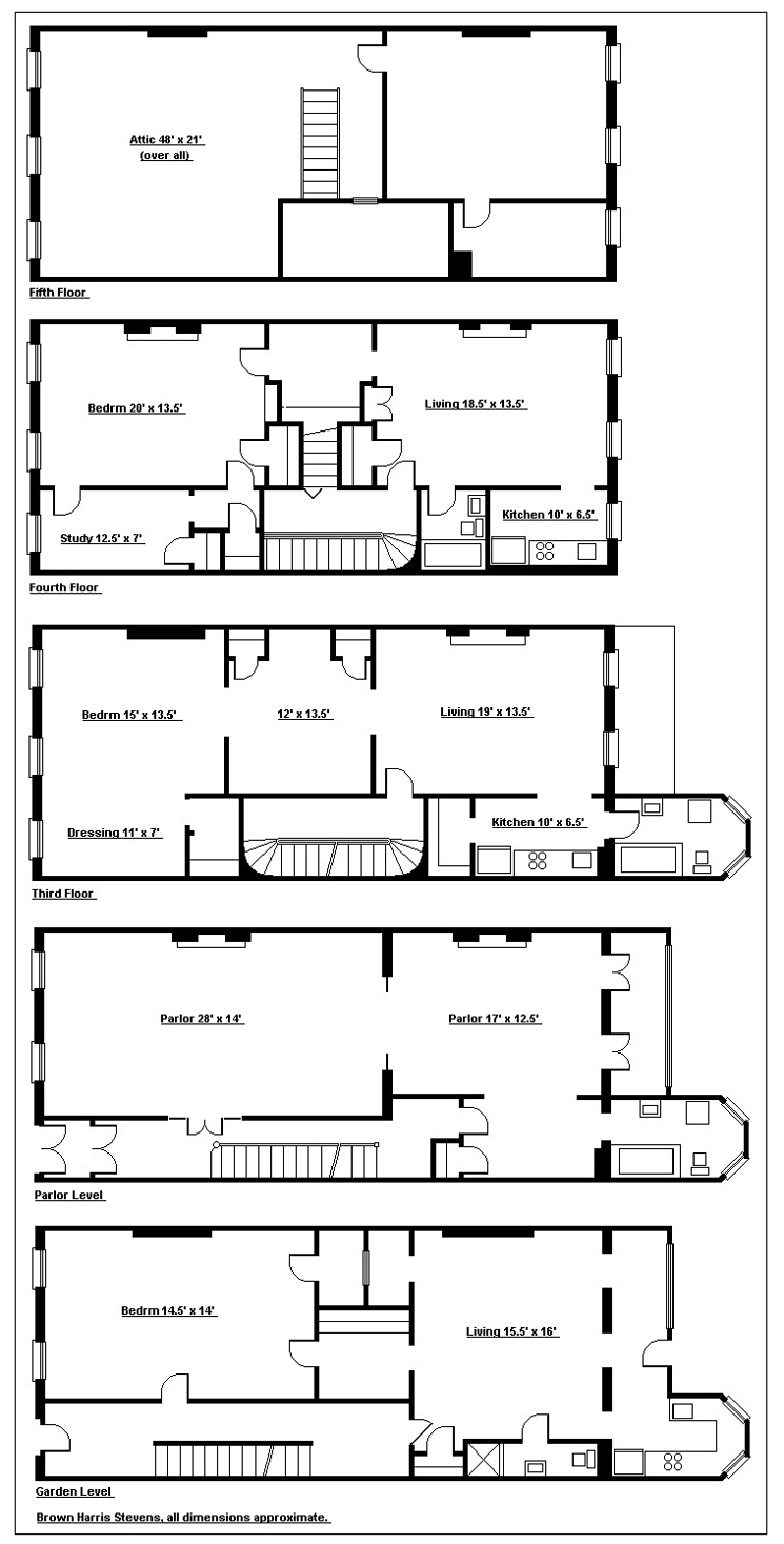 Floorplan for Cobble Hill Masterpiece