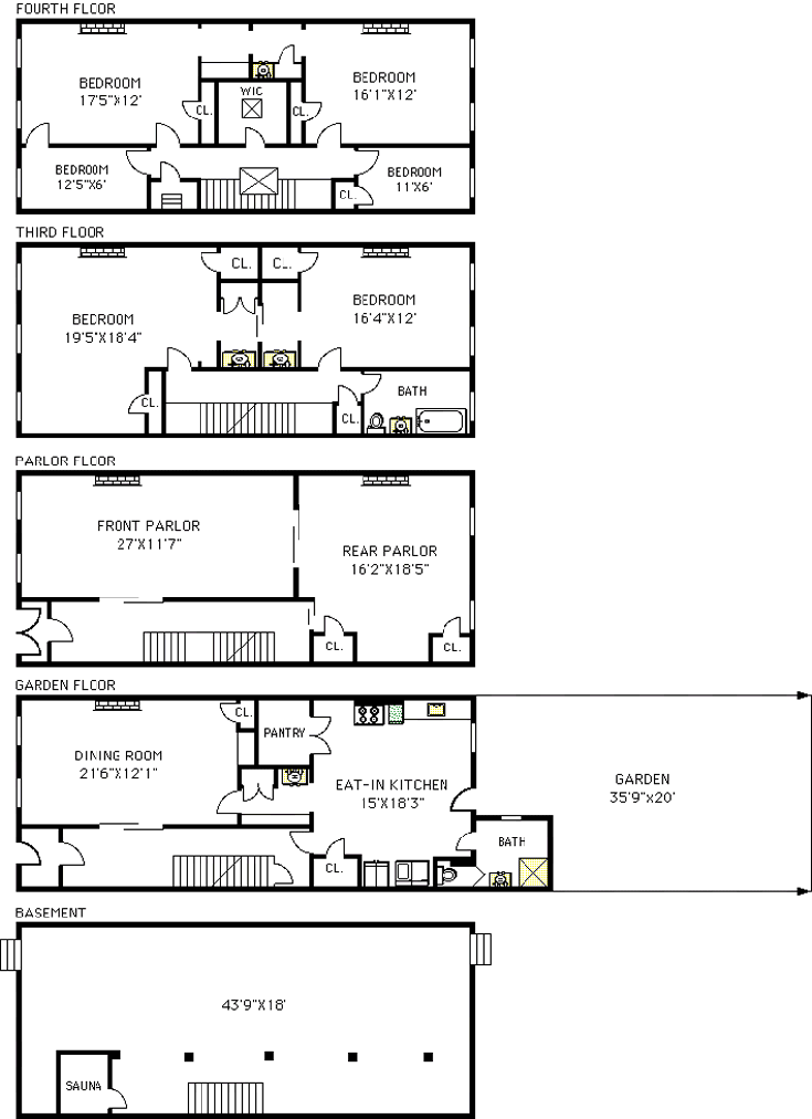 Floorplan for 661 10th Street