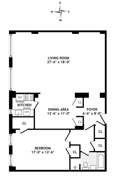 Floorplan for 340 West 57th Street
