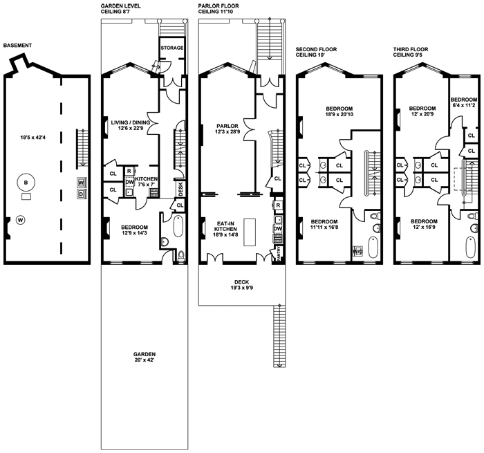 Floorplan for 196 Berkeley Place