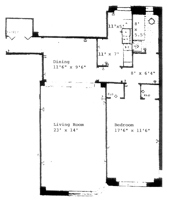 Floorplan for 25 West 54th Street
